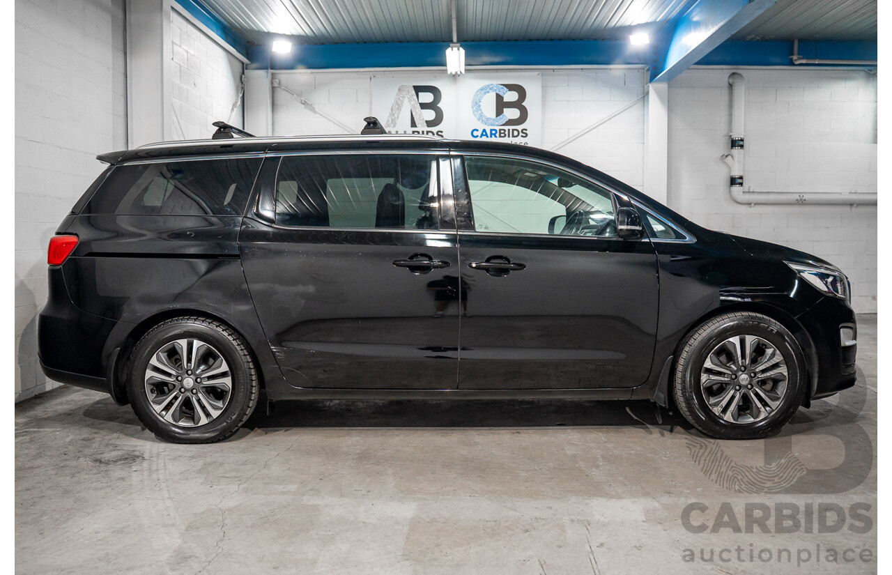 09/2019 Kia Carnival SLi (FWD) YP PE MY20 4d Wagon Aurora Black Pearl Turbo Diesel 2.2L