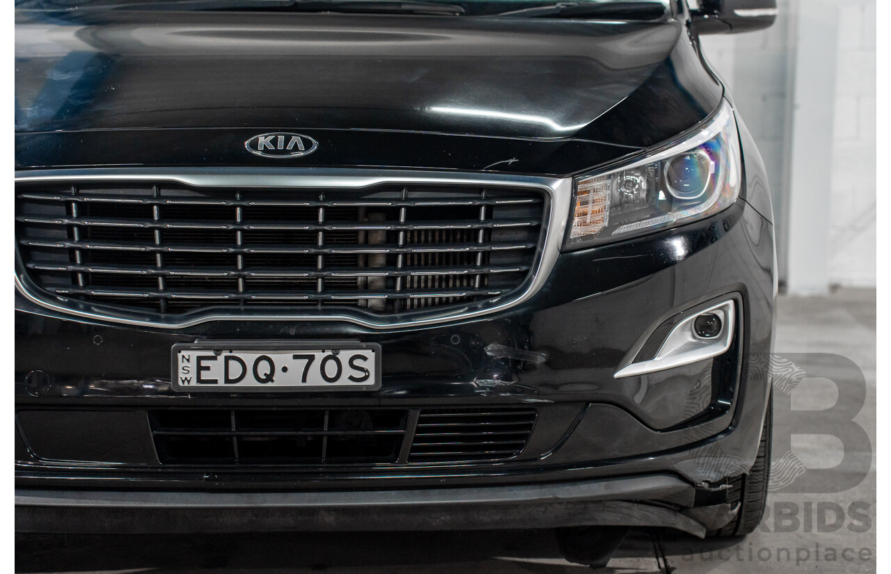 09/2019 Kia Carnival SLi (FWD) YP PE MY20 4d Wagon Aurora Black Pearl Turbo Diesel 2.2L