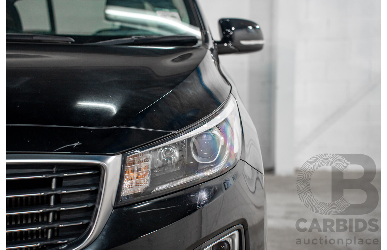 09/2019 Kia Carnival SLi (FWD) YP PE MY20 4d Wagon Aurora Black Pearl Turbo Diesel 2.2L