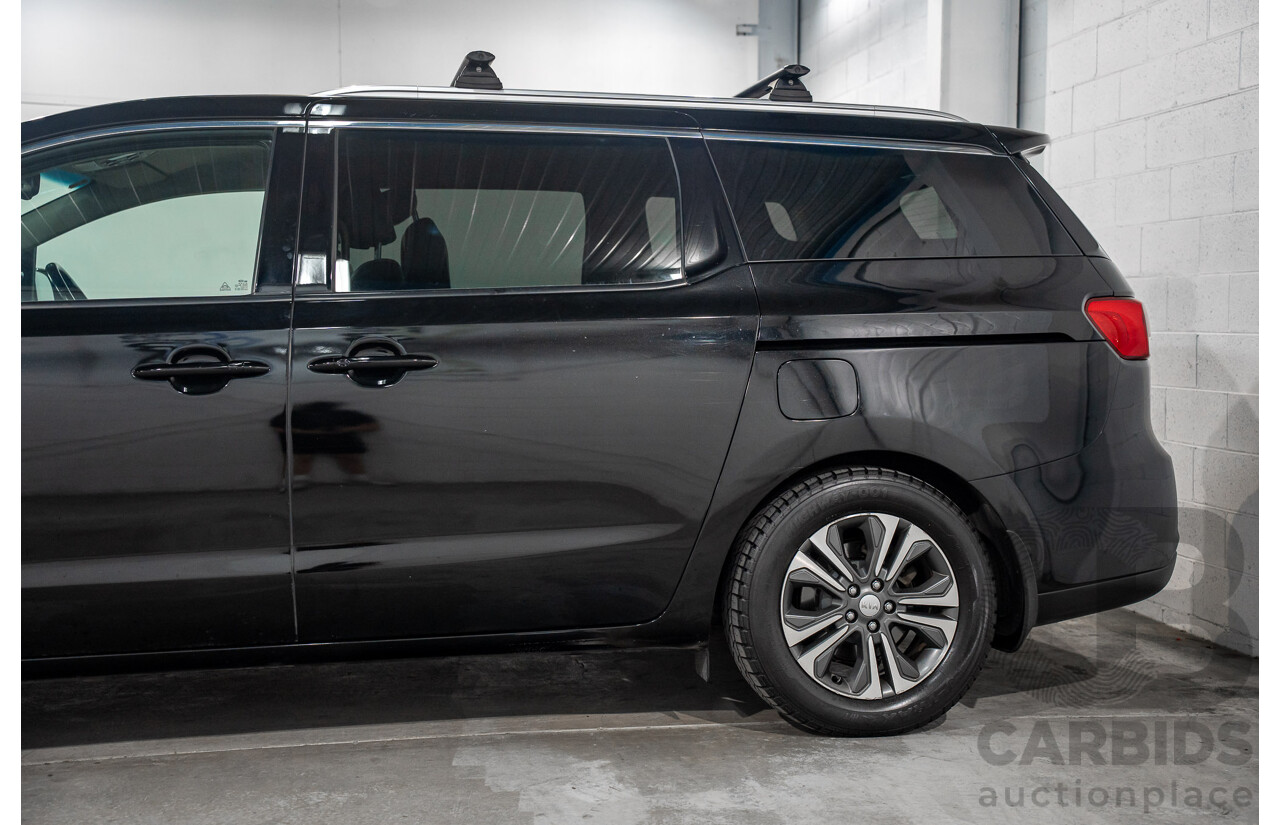 09/2019 Kia Carnival SLi (FWD) YP PE MY20 4d Wagon Aurora Black Pearl Turbo Diesel 2.2L