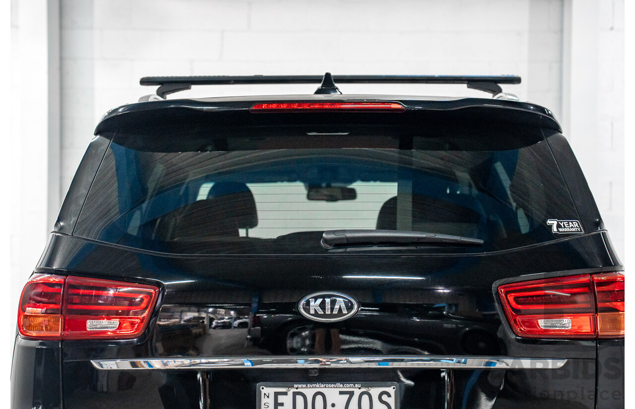 09/2019 Kia Carnival SLi (FWD) YP PE MY20 4d Wagon Aurora Black Pearl Turbo Diesel 2.2L