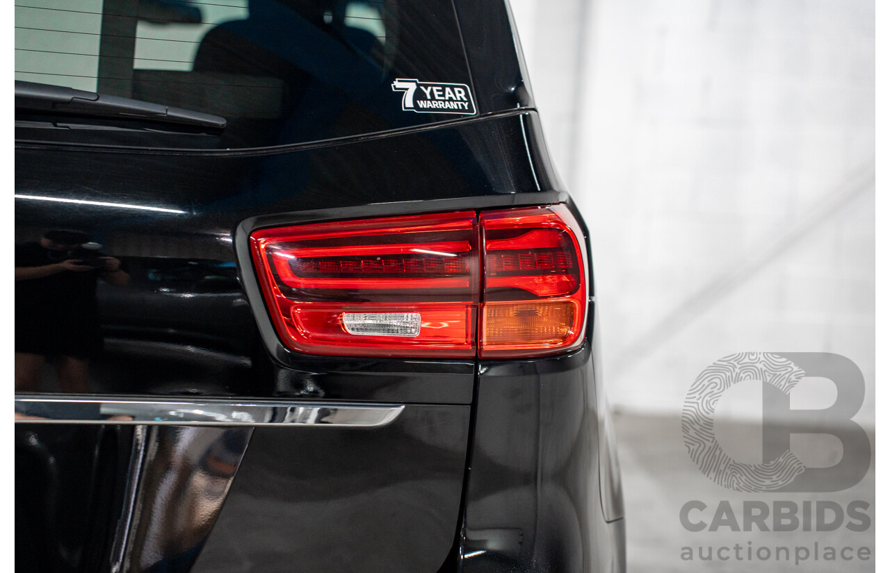 09/2019 Kia Carnival SLi (FWD) YP PE MY20 4d Wagon Aurora Black Pearl Turbo Diesel 2.2L
