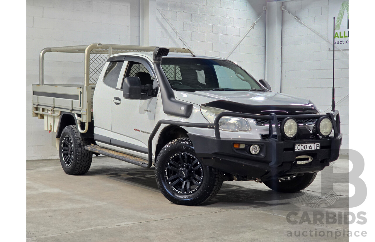 7/2013 Holden Colorado LX (4x4) RG Space C/Chas White Turbo Diesel 2.8L