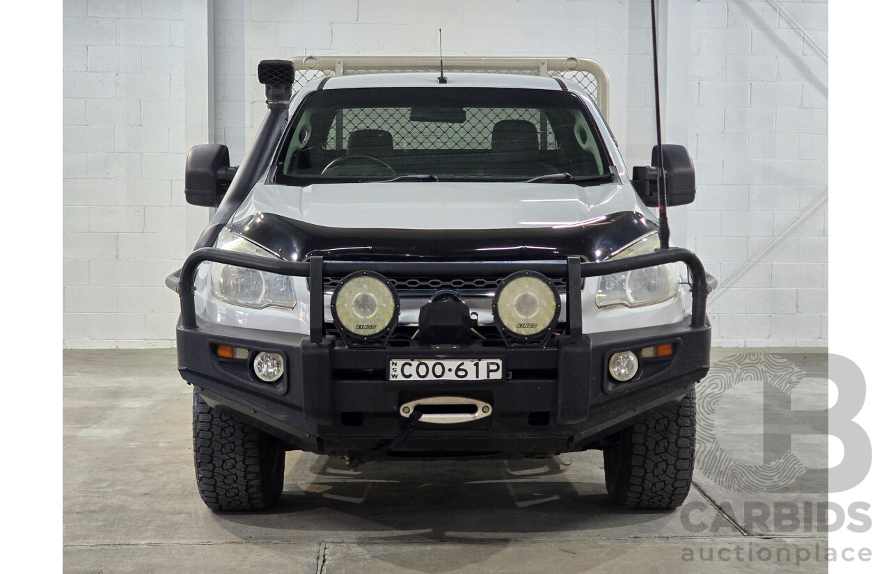 7/2013 Holden Colorado LX (4x4) RG Space C/Chas White Turbo Diesel 2.8L