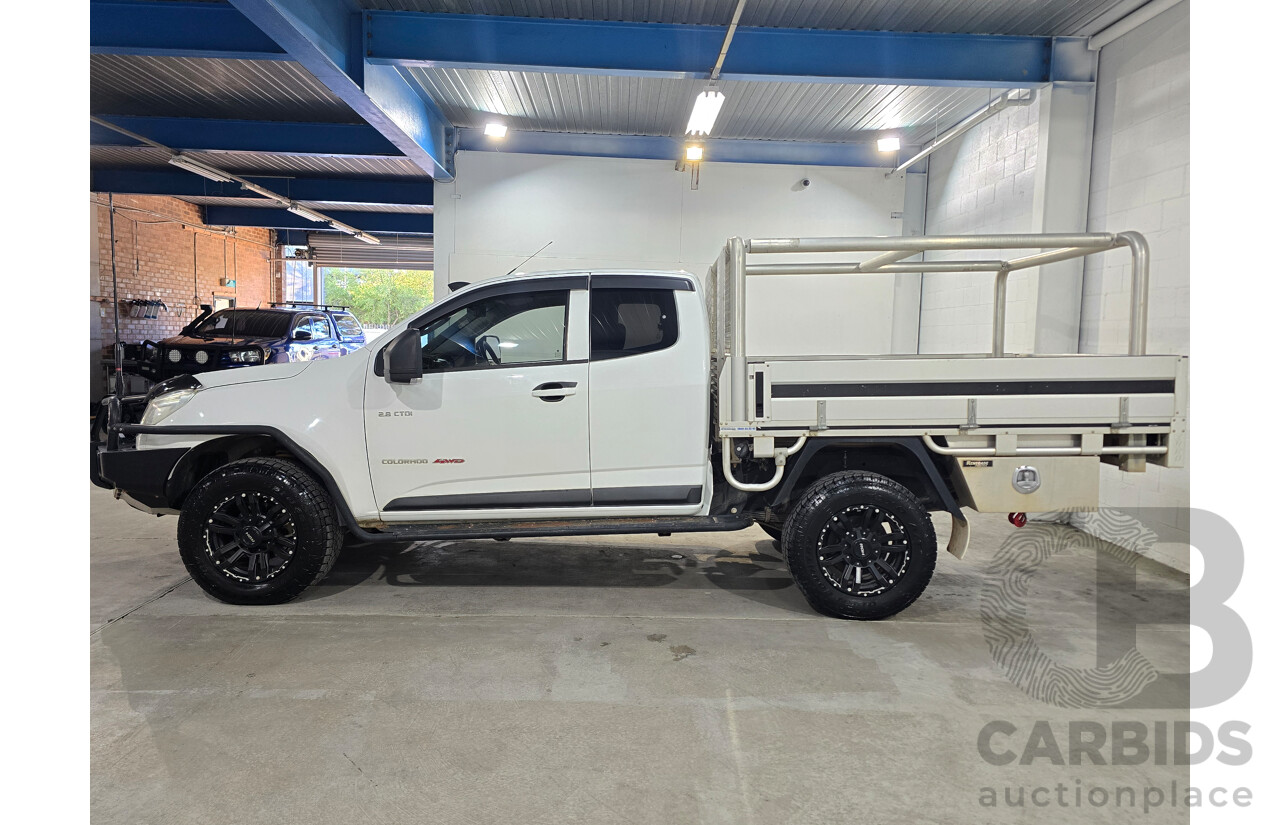 7/2013 Holden Colorado LX (4x4) RG Space C/Chas White Turbo Diesel 2.8L