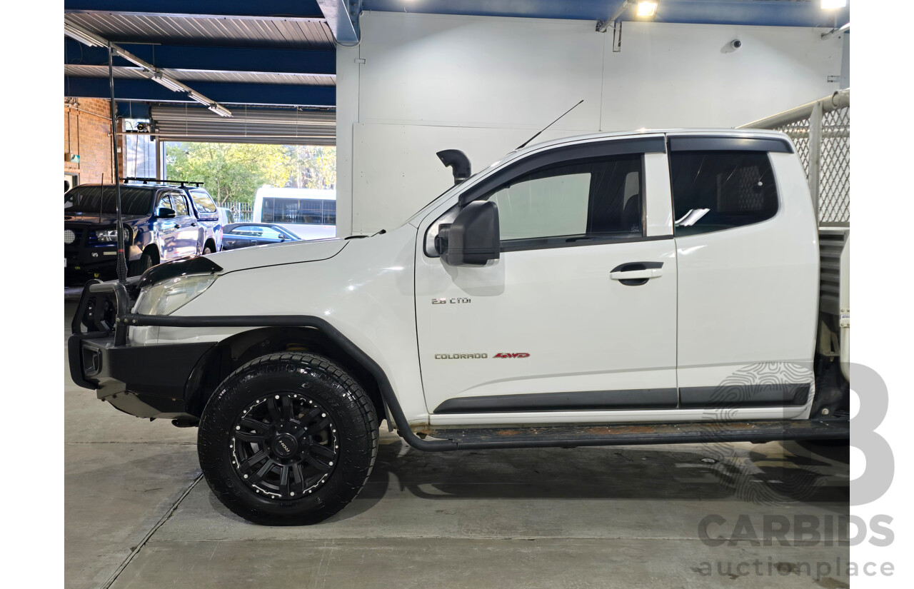 7/2013 Holden Colorado LX (4x4) RG Space C/Chas White Turbo Diesel 2.8L