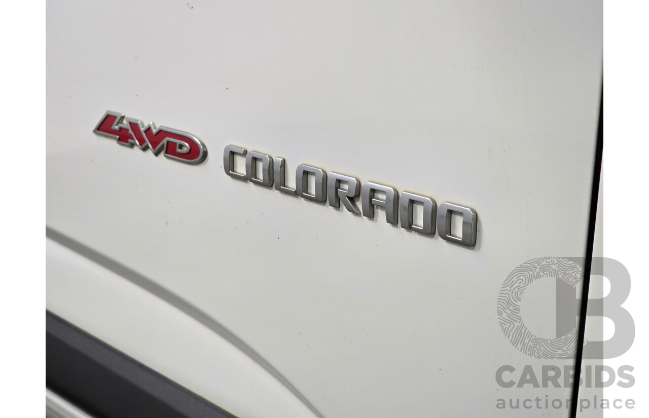 7/2013 Holden Colorado LX (4x4) RG Space C/Chas White Turbo Diesel 2.8L
