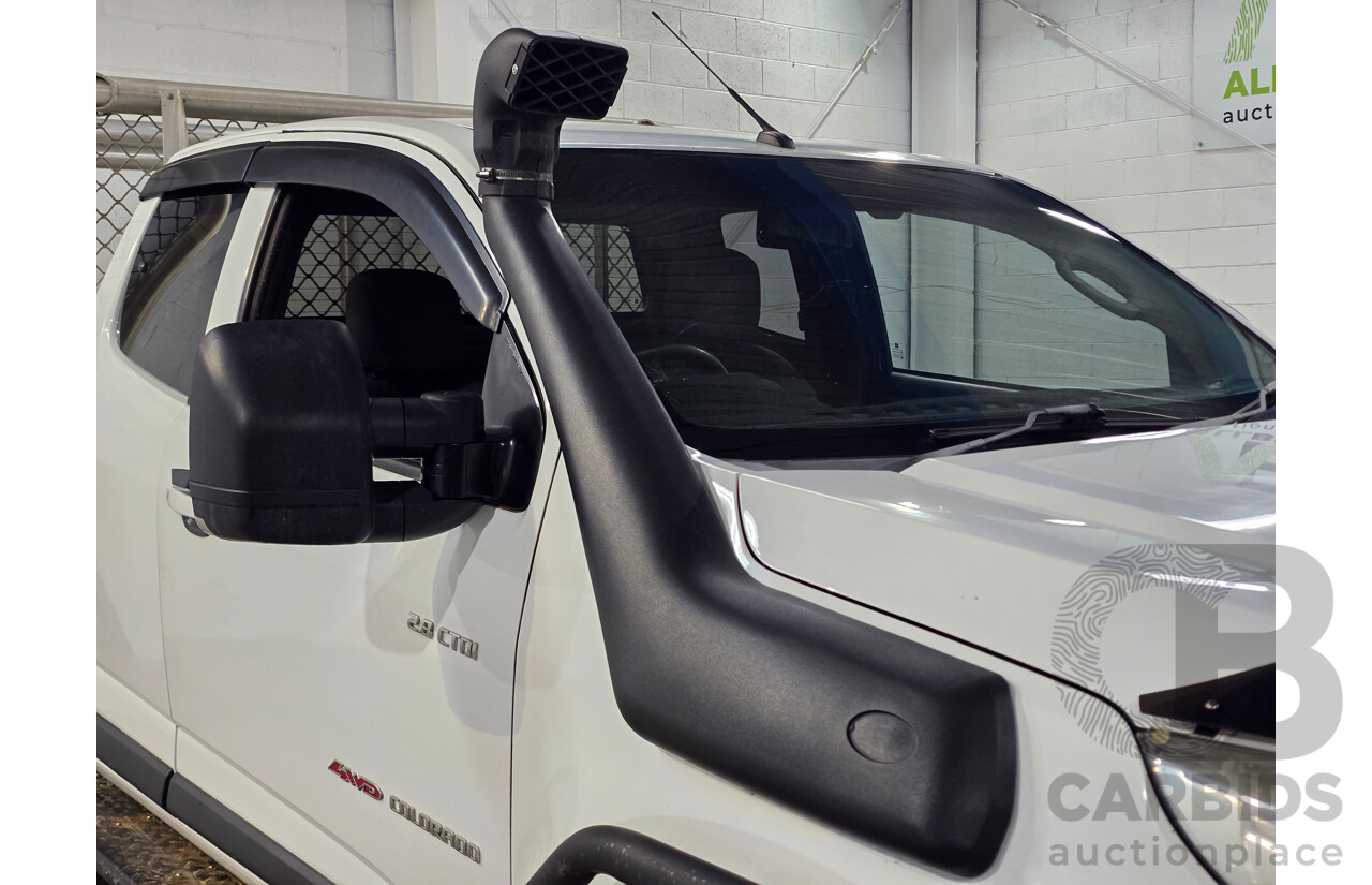 7/2013 Holden Colorado LX (4x4) RG Space C/Chas White Turbo Diesel 2.8L