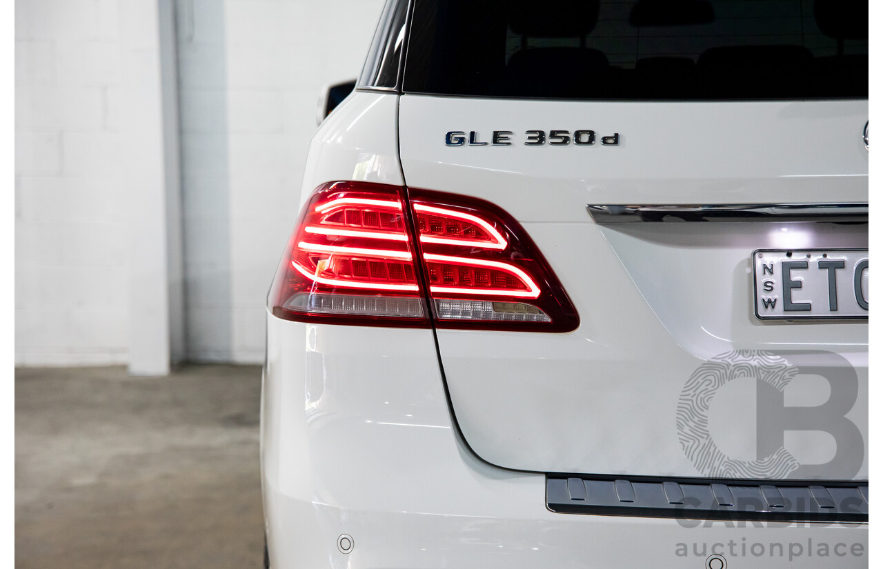 09/2017 Mercedes-Benz GLE 350d AMG Line 4Matic (AWD) 166 MY17 4d Wagon Polar White Turbo Diesel V6 3.0L
