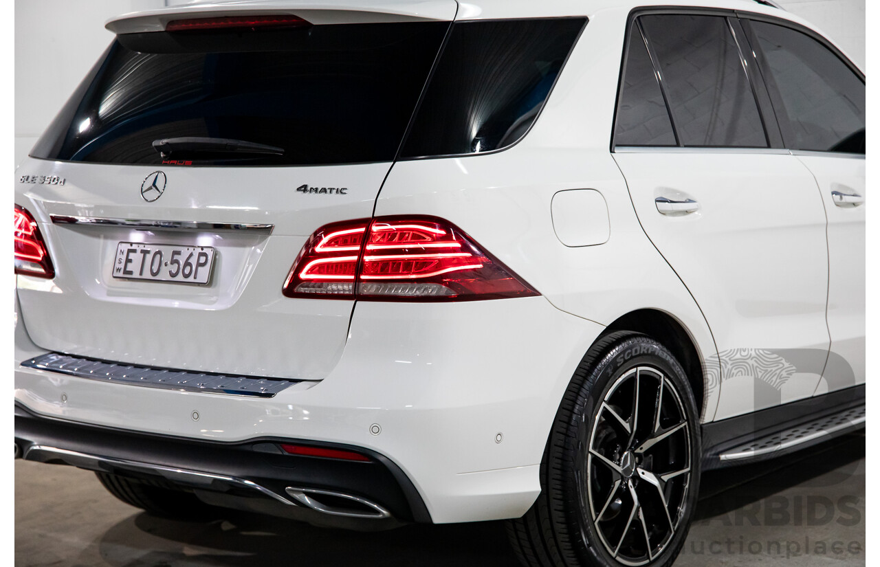 09/2017 Mercedes-Benz GLE 350d AMG Line 4Matic (AWD) 166 MY17 4d Wagon Polar White Turbo Diesel V6 3.0L