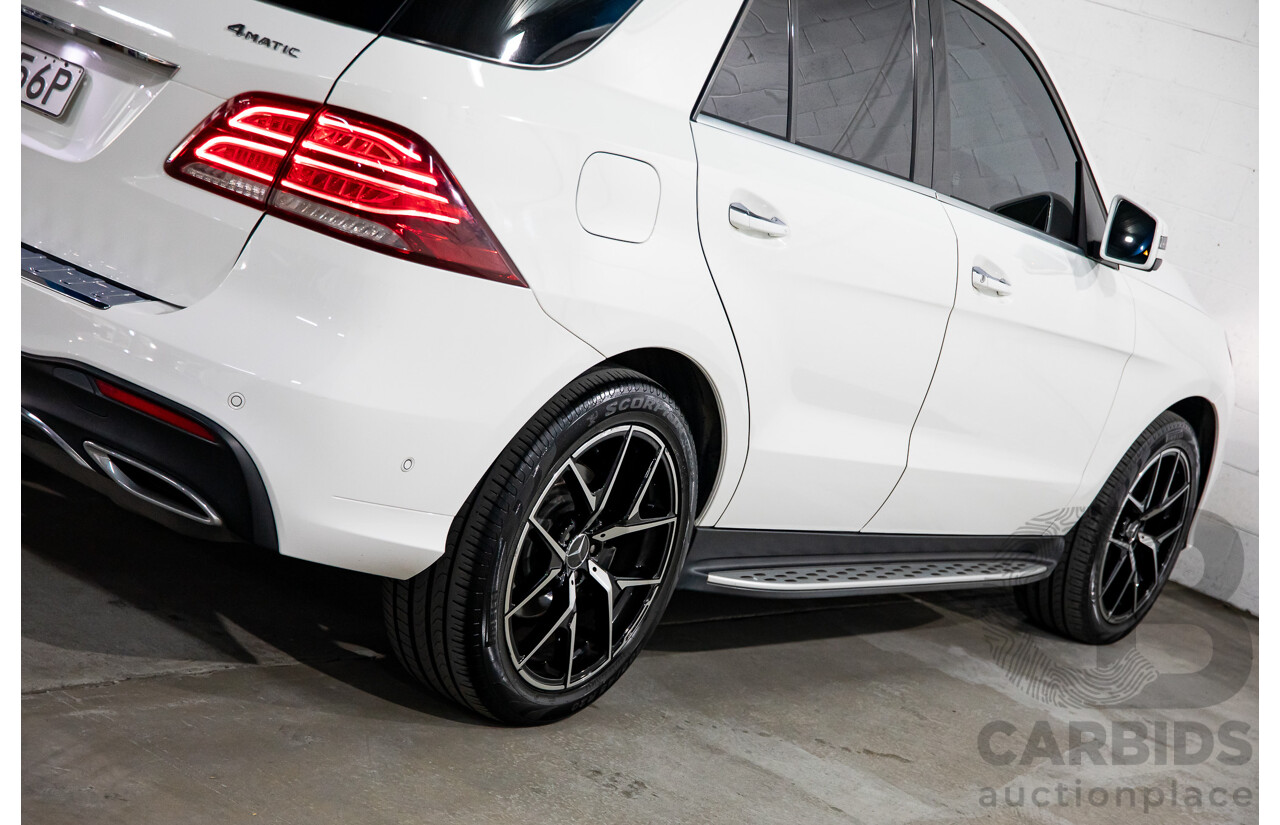 09/2017 Mercedes-Benz GLE 350d AMG Line 4Matic (AWD) 166 MY17 4d Wagon Polar White Turbo Diesel V6 3.0L