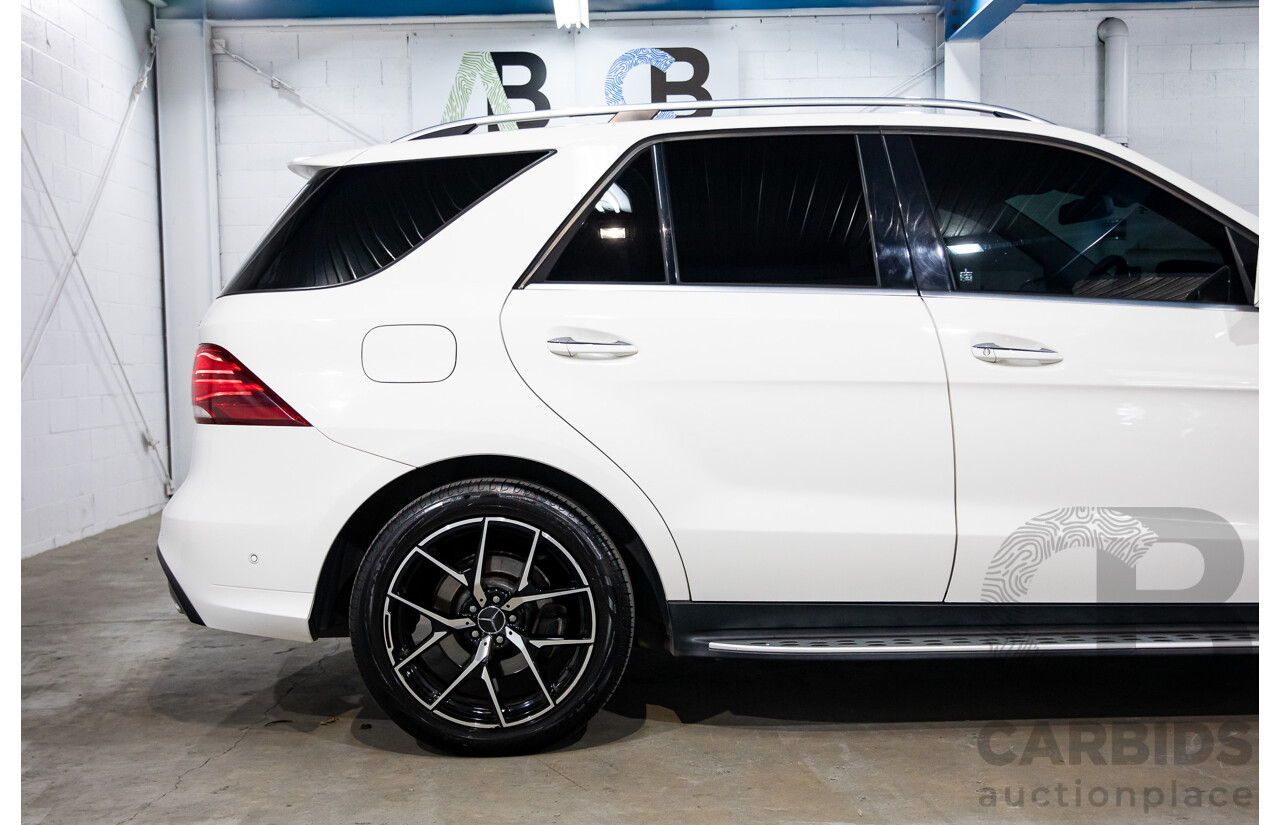 09/2017 Mercedes-Benz GLE 350d AMG Line 4Matic (AWD) 166 MY17 4d Wagon Polar White Turbo Diesel V6 3.0L