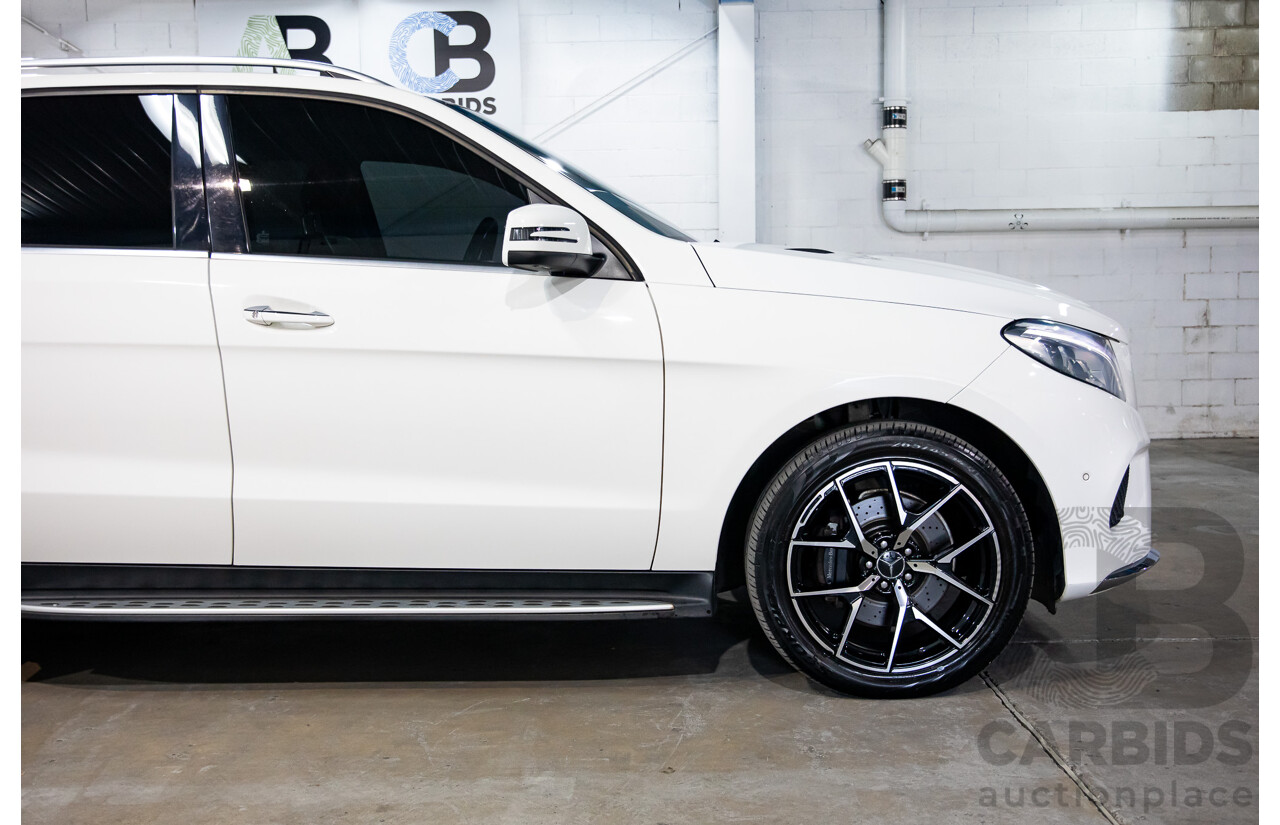 09/2017 Mercedes-Benz GLE 350d AMG Line 4Matic (AWD) 166 MY17 4d Wagon Polar White Turbo Diesel V6 3.0L