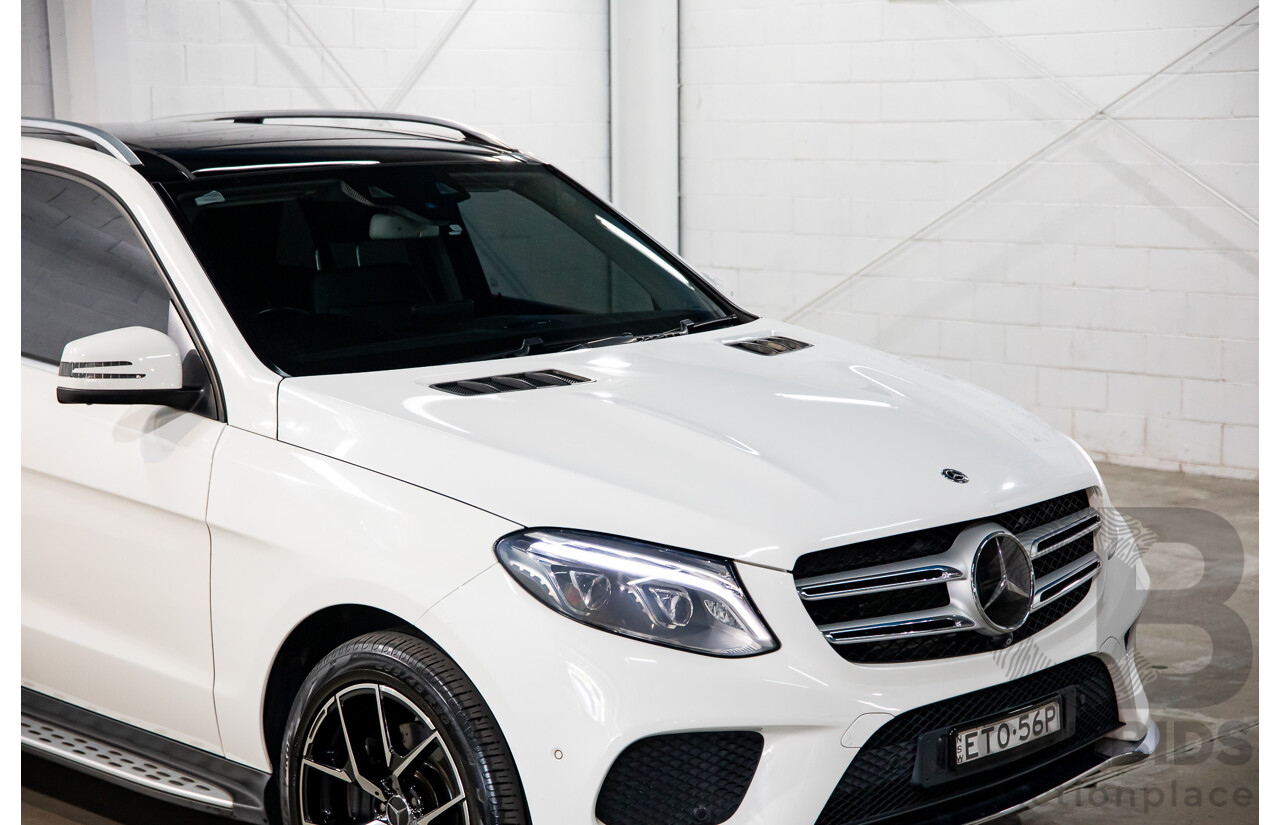09/2017 Mercedes-Benz GLE 350d AMG Line 4Matic (AWD) 166 MY17 4d Wagon Polar White Turbo Diesel V6 3.0L