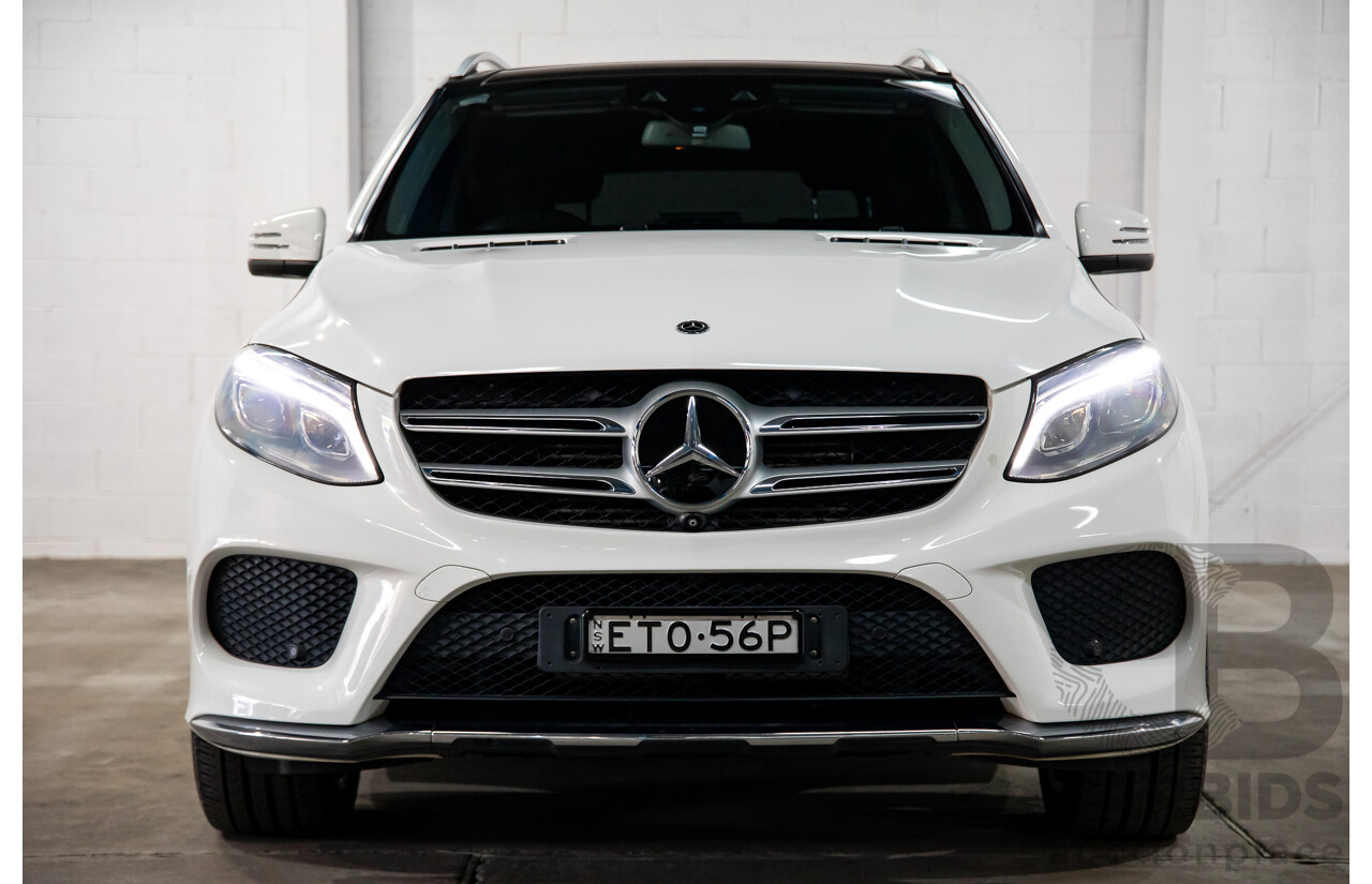 09/2017 Mercedes-Benz GLE 350d AMG Line 4Matic (AWD) 166 MY17 4d Wagon Polar White Turbo Diesel V6 3.0L