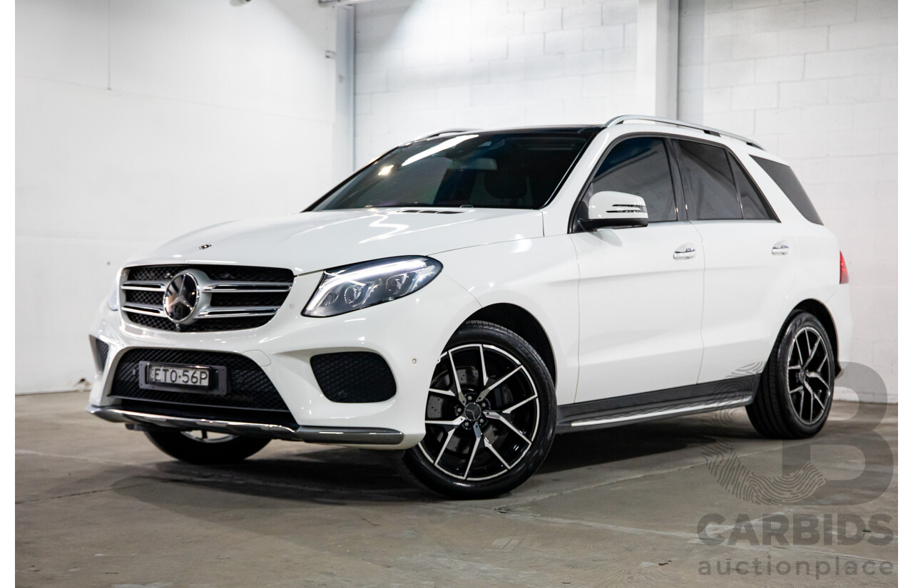 09/2017 Mercedes-Benz GLE 350d AMG Line 4Matic (AWD) 166 MY17 4d Wagon Polar White Turbo Diesel V6 3.0L