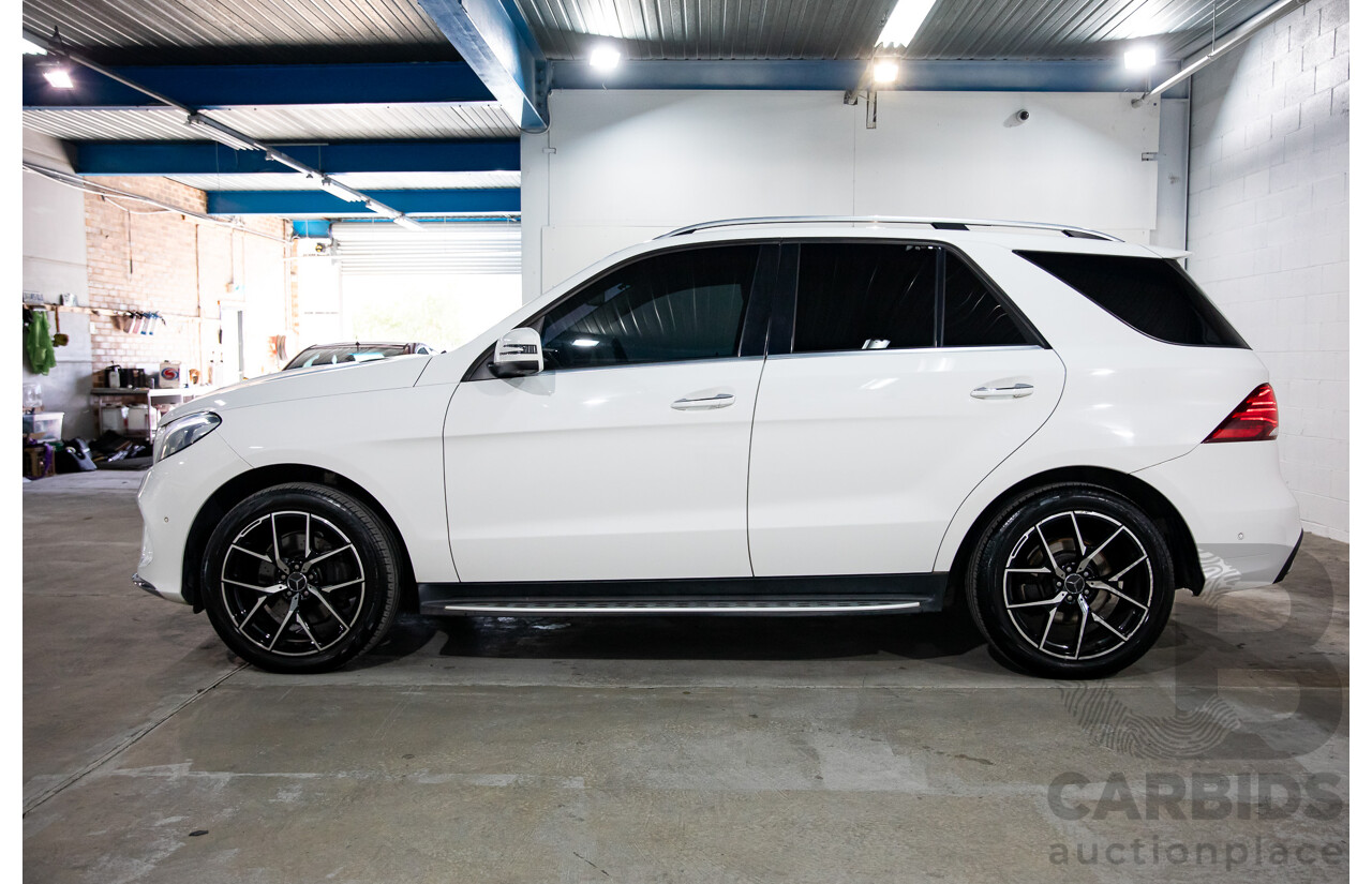 09/2017 Mercedes-Benz GLE 350d AMG Line 4Matic (AWD) 166 MY17 4d Wagon Polar White Turbo Diesel V6 3.0L