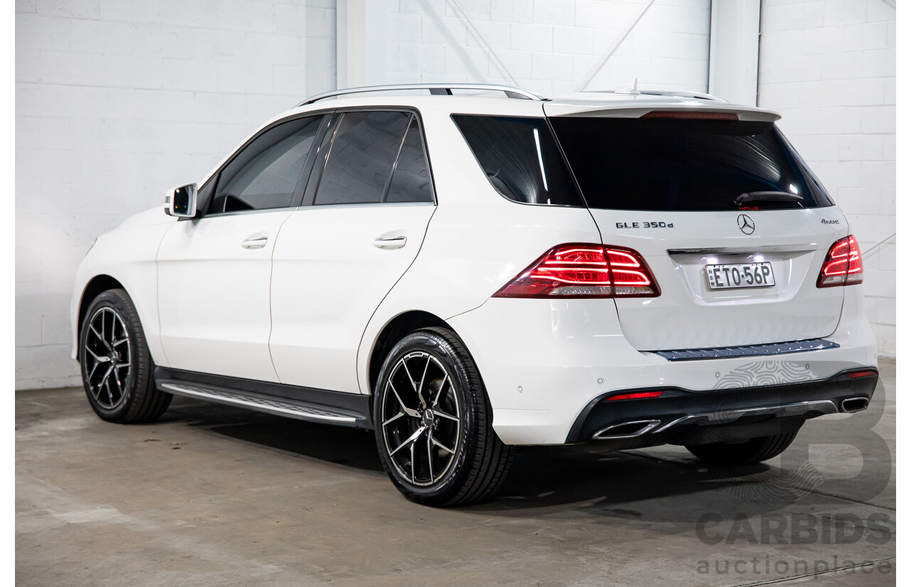 09/2017 Mercedes-Benz GLE 350d AMG Line 4Matic (AWD) 166 MY17 4d Wagon Polar White Turbo Diesel V6 3.0L
