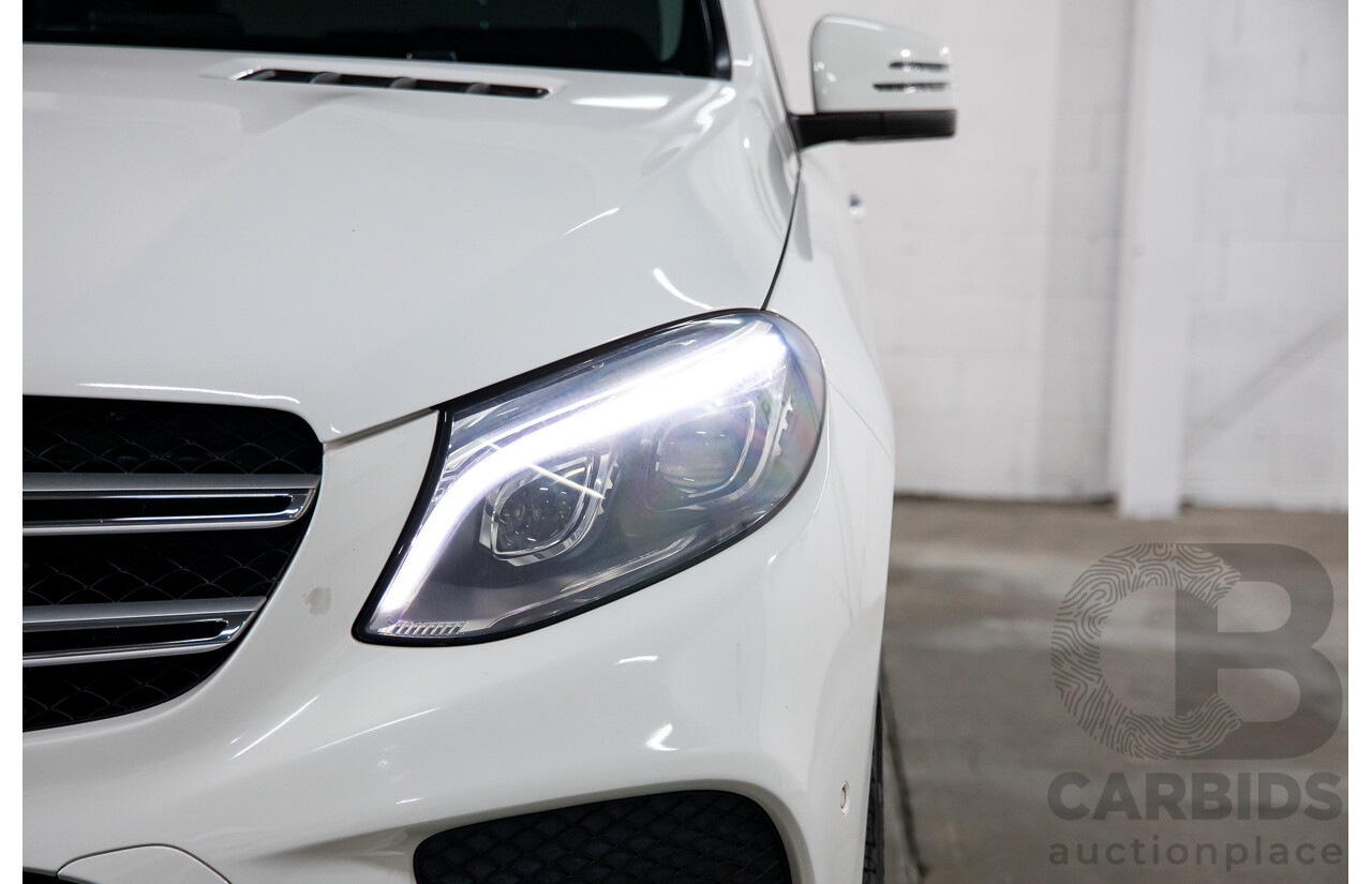 09/2017 Mercedes-Benz GLE 350d AMG Line 4Matic (AWD) 166 MY17 4d Wagon Polar White Turbo Diesel V6 3.0L