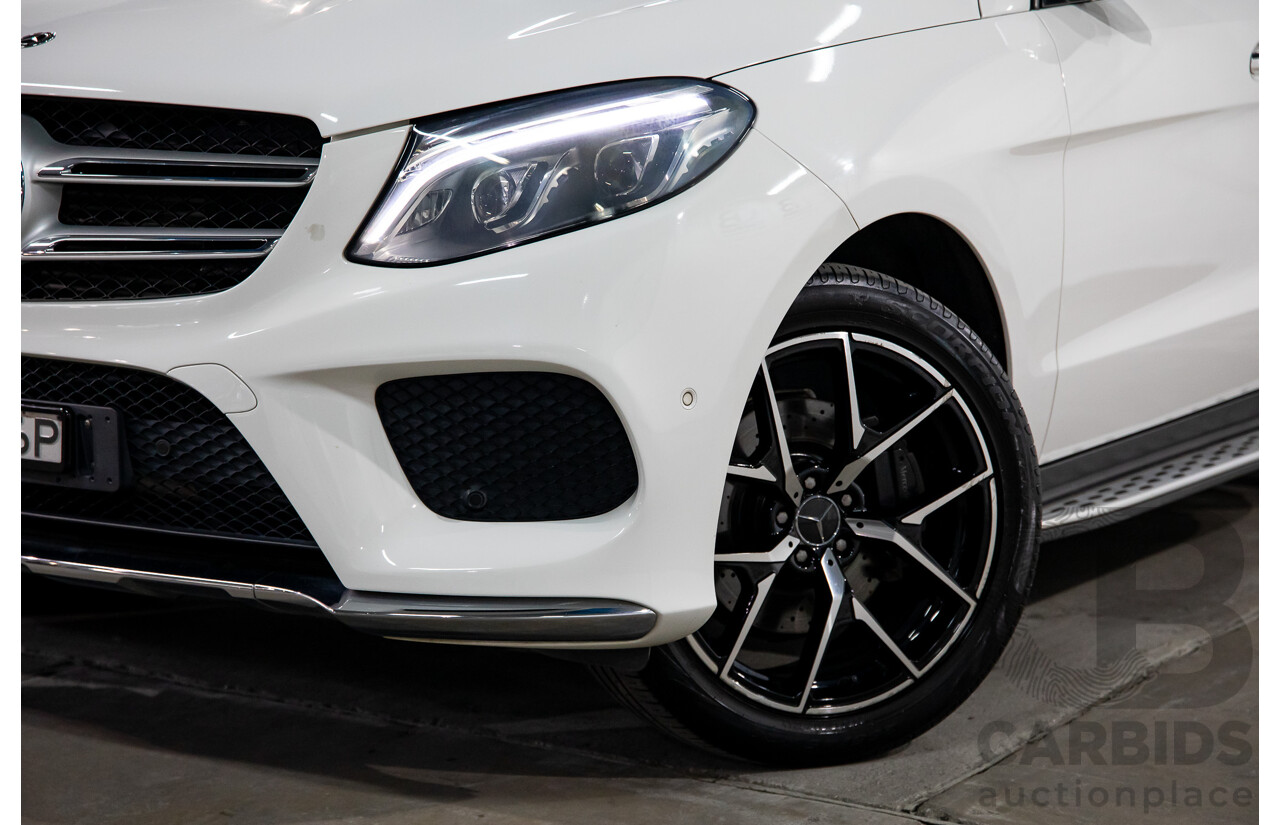 09/2017 Mercedes-Benz GLE 350d AMG Line 4Matic (AWD) 166 MY17 4d Wagon Polar White Turbo Diesel V6 3.0L