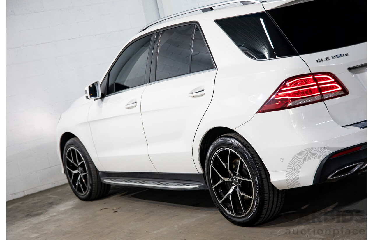 09/2017 Mercedes-Benz GLE 350d AMG Line 4Matic (AWD) 166 MY17 4d Wagon Polar White Turbo Diesel V6 3.0L