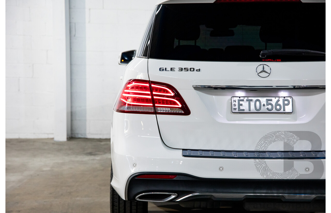 09/2017 Mercedes-Benz GLE 350d AMG Line 4Matic (AWD) 166 MY17 4d Wagon Polar White Turbo Diesel V6 3.0L