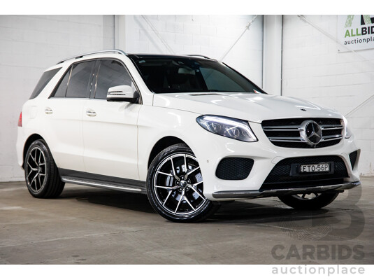 09/2017 Mercedes-Benz GLE 350d AMG Line 4Matic (AWD) 166 MY17 4d Wagon Polar White Turbo Diesel V6 3.0L