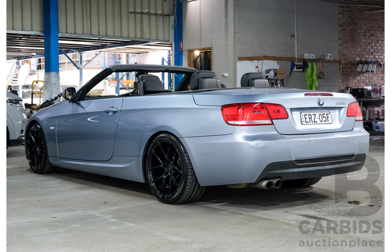1/2009 BMW 325i M Sport E93 MY09 2d Convertible Bluewater Metallic 2.5L - 5/13 Import