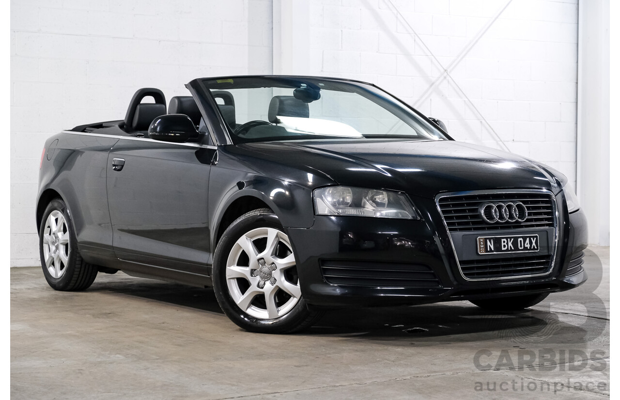 7/2009 Audi A3 1.8 TFSI Attraction 8P 2d Cabriolet Phantom Black Pearl Turbo 1.8L