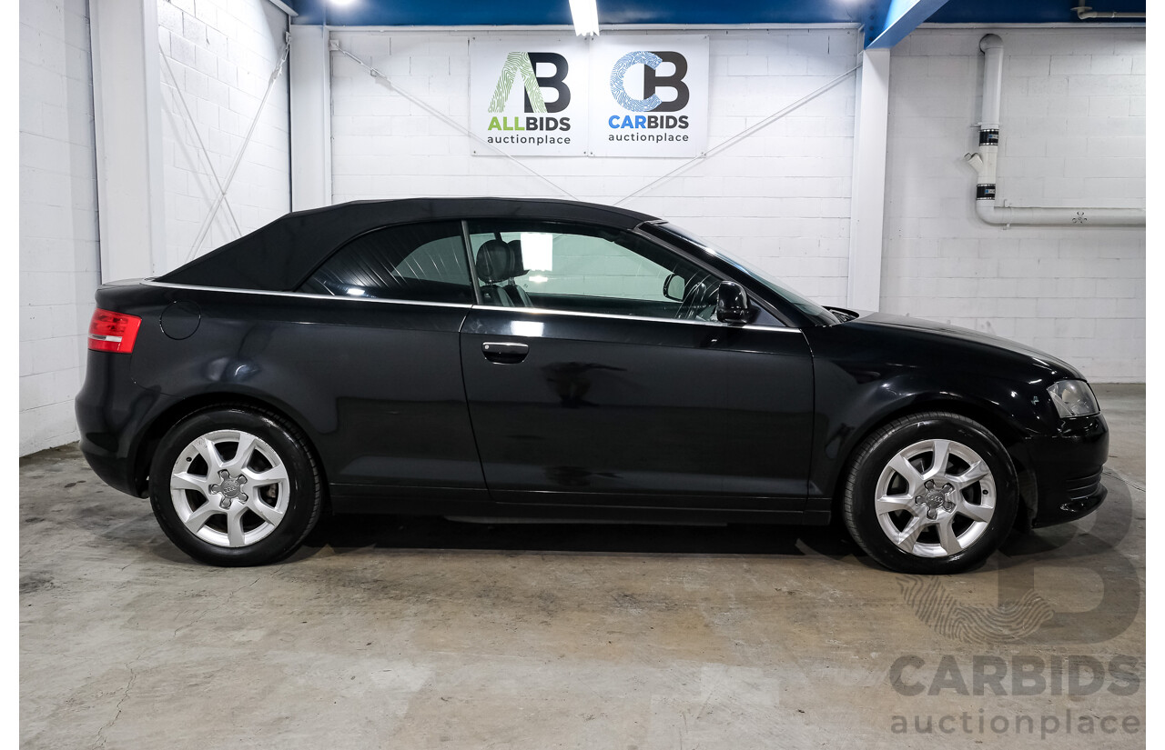7/2009 Audi A3 1.8 TFSI Attraction 8P 2d Cabriolet Phantom Black Pearl Turbo 1.8L