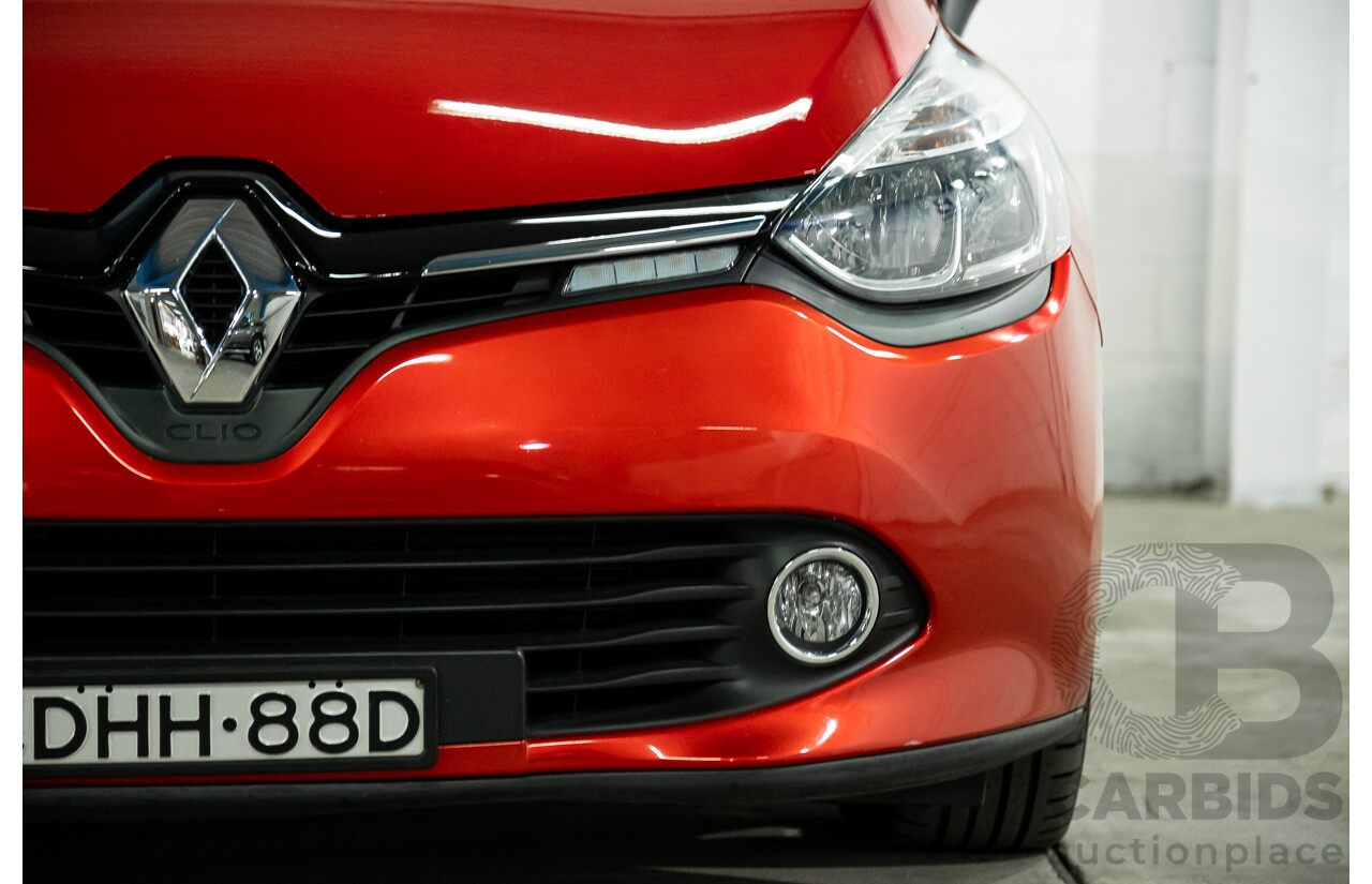 06/2016 Renault Clio Expression (FWD) X98 5d Hatchback Red Turbo 1.2L