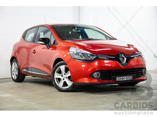 06/2016 Renault Clio Expression (FWD) X98 5d Hatchback Red Turbo 1.2L