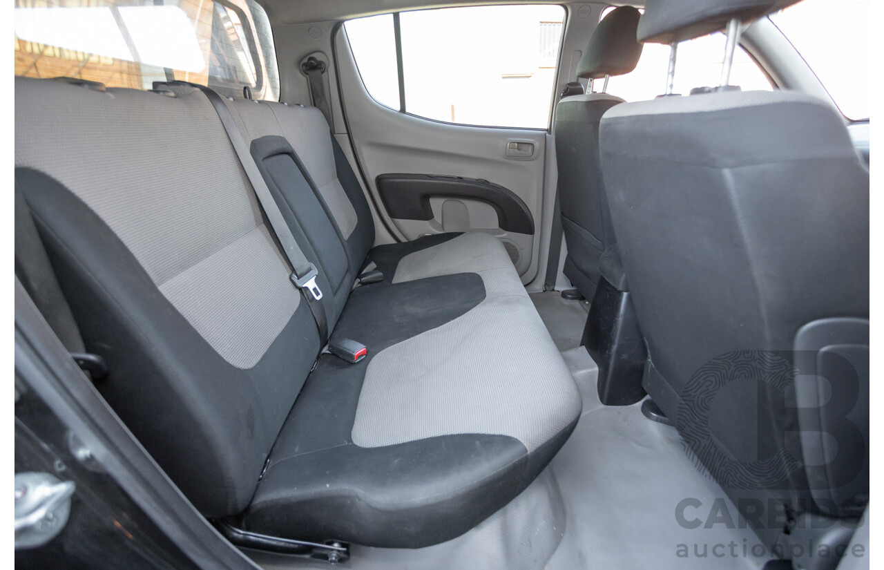 05/2015 Mitsubishi Triton GLX (4x4)  MN MY15 Double Cab Utility Black Turbo Diesel 2.5L