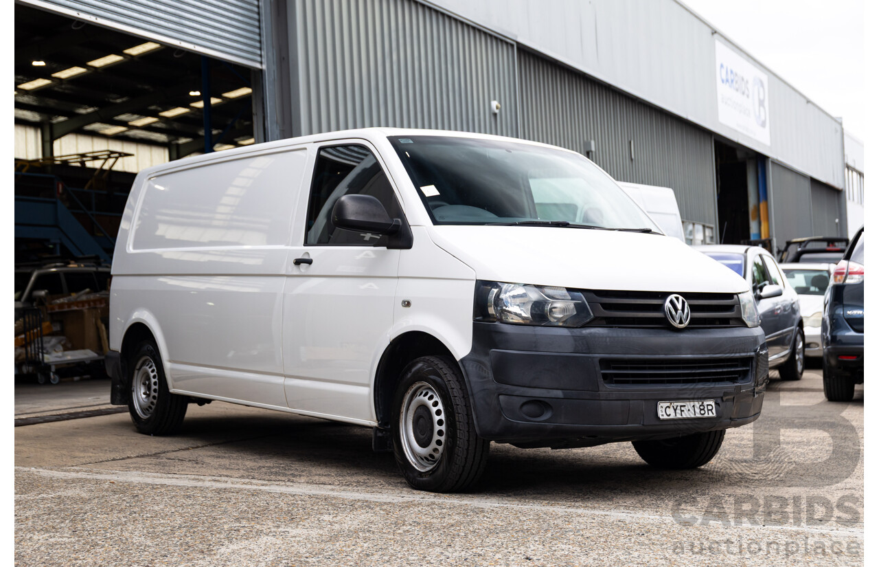 3/2015 Volkswagen Transporter TDI 340 LWB Low T5 MY15 Van Candy White Turbo Diesel 2.0L