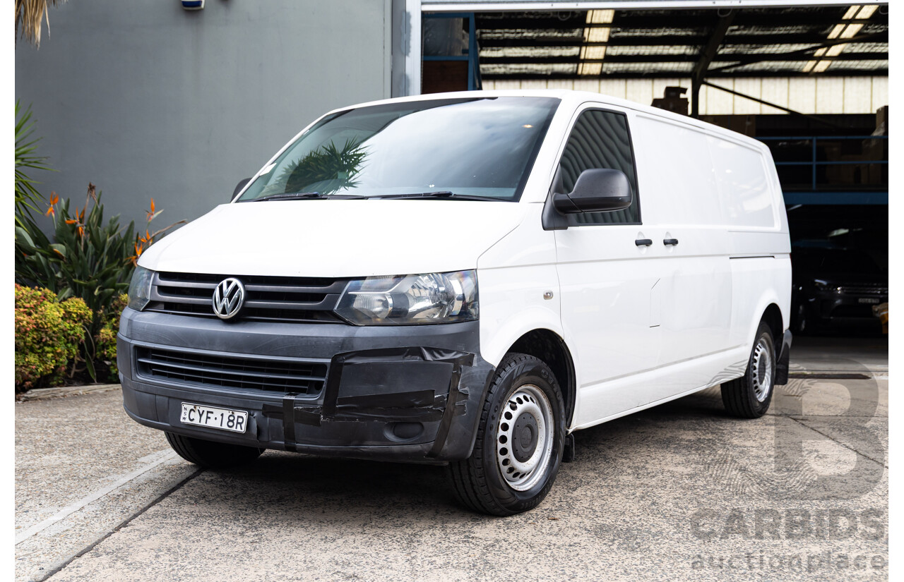 3/2015 Volkswagen Transporter TDI 340 LWB Low T5 MY15 Van Candy White Turbo Diesel 2.0L