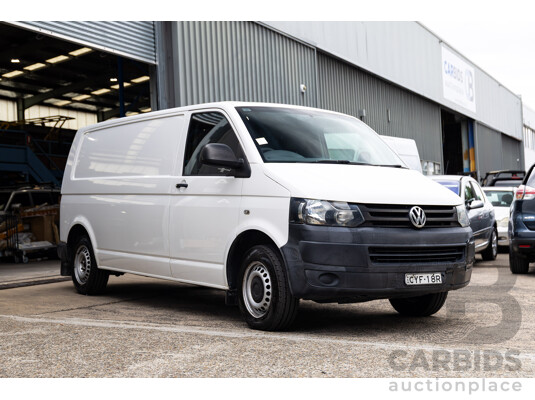 3/2015 Volkswagen Transporter TDI 340 LWB Low T5 MY15 Van Candy White Turbo Diesel 2.0L