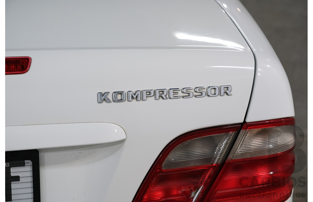 4/2000 Mercedes-Benz CLK 230 Kompressor Avantgarde  2d Coupe White Supercharged 2.3L