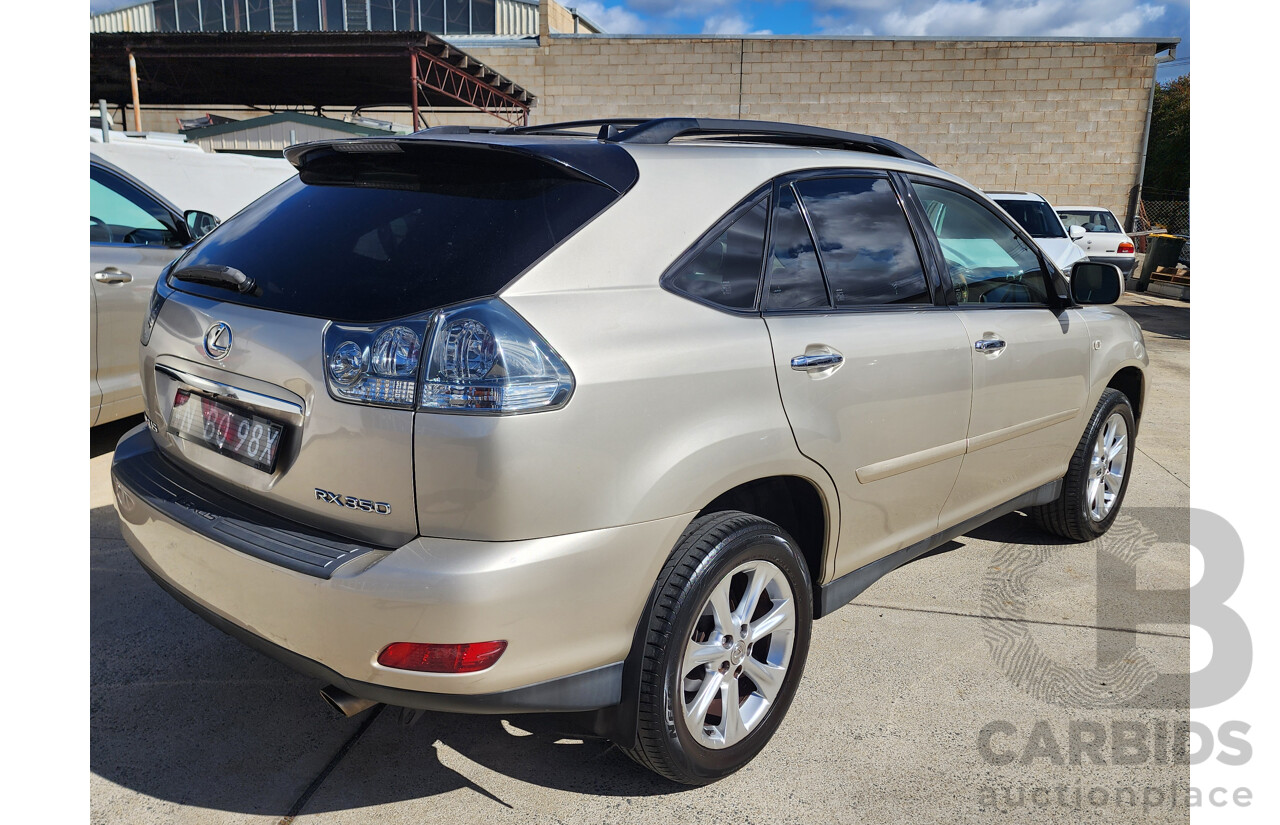 11/2007 Lexus Rx350 Sports Luxury GSU35R 07 UPGRADE 4d Wagon Gold 3.5L