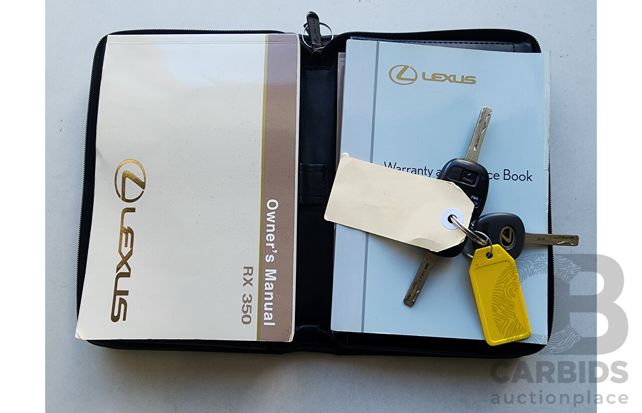 11/2007 Lexus Rx350 Sports Luxury GSU35R 07 UPGRADE 4d Wagon Gold 3.5L