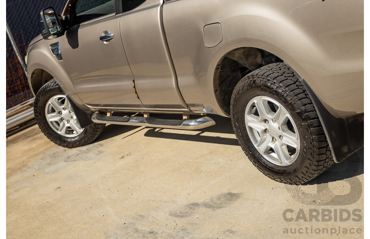 4/2012 Ford Ranger XLT 3.2 (4x4) PX Super Cab Pick Up Sparkling Gold Mica Turbo Diesel 3.2L