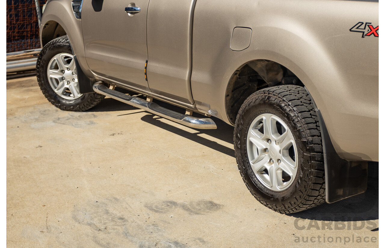4/2012 Ford Ranger XLT 3.2 (4x4) PX Super Cab Pick Up Sparkling Gold Mica Turbo Diesel 3.2L