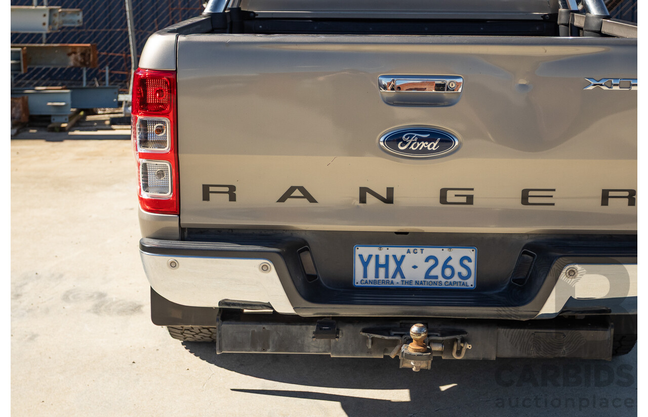 4/2012 Ford Ranger XLT 3.2 (4x4) PX Super Cab Pick Up Sparkling Gold Mica Turbo Diesel 3.2L