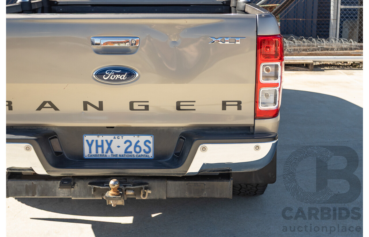 4/2012 Ford Ranger XLT 3.2 (4x4) PX Super Cab Pick Up Sparkling Gold Mica Turbo Diesel 3.2L