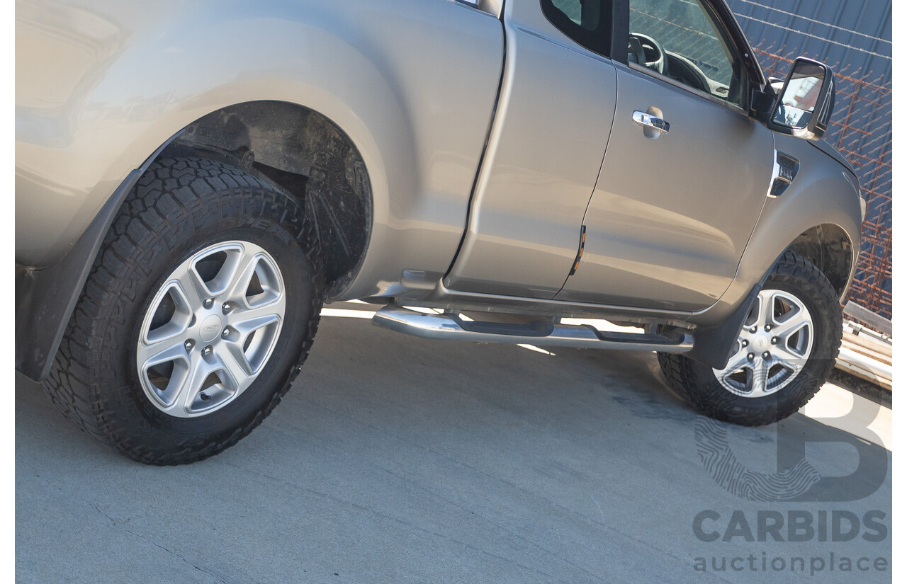 4/2012 Ford Ranger XLT 3.2 (4x4) PX Super Cab Pick Up Sparkling Gold Mica Turbo Diesel 3.2L