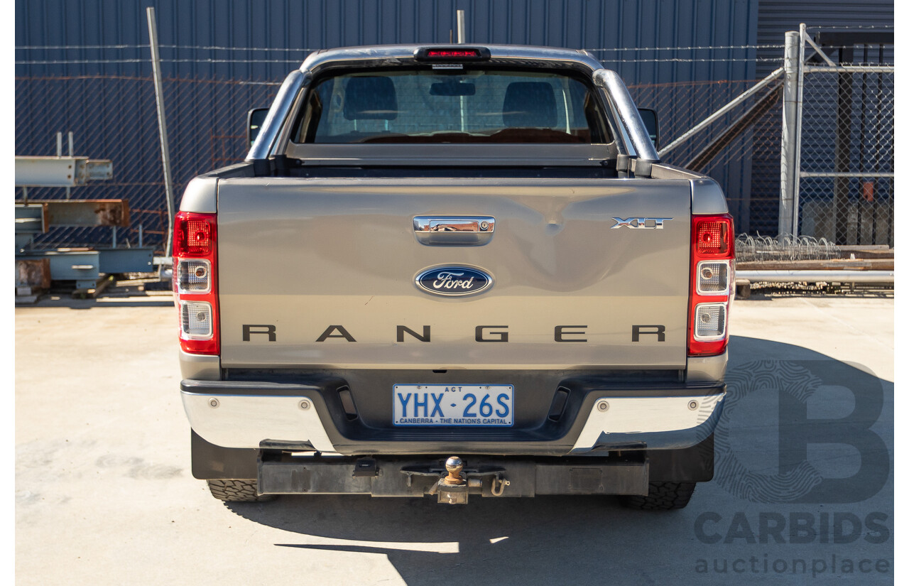 4/2012 Ford Ranger XLT 3.2 (4x4) PX Super Cab Pick Up Sparkling Gold Mica Turbo Diesel 3.2L