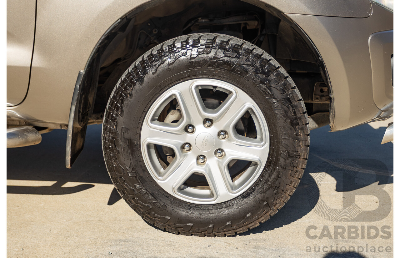 4/2012 Ford Ranger XLT 3.2 (4x4) PX Super Cab Pick Up Sparkling Gold Mica Turbo Diesel 3.2L