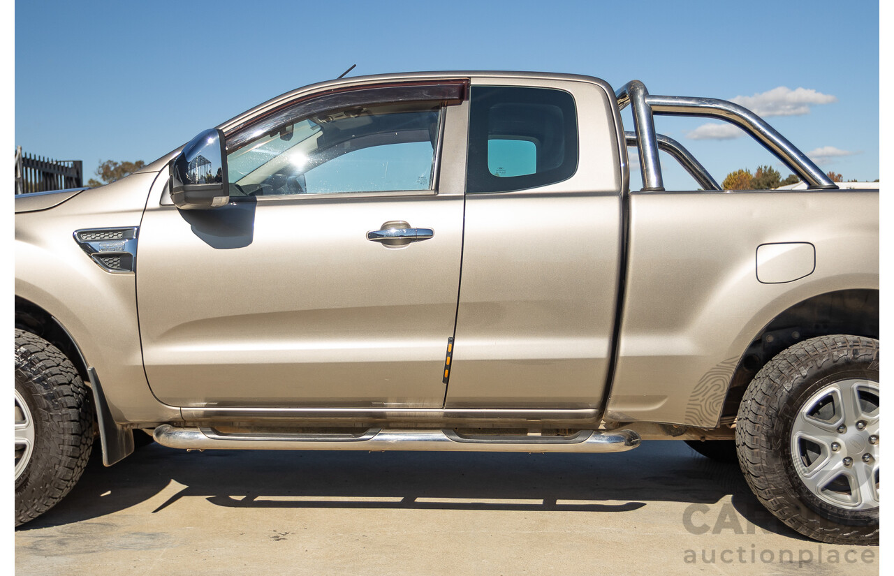 4/2012 Ford Ranger XLT 3.2 (4x4) PX Super Cab Pick Up Sparkling Gold Mica Turbo Diesel 3.2L