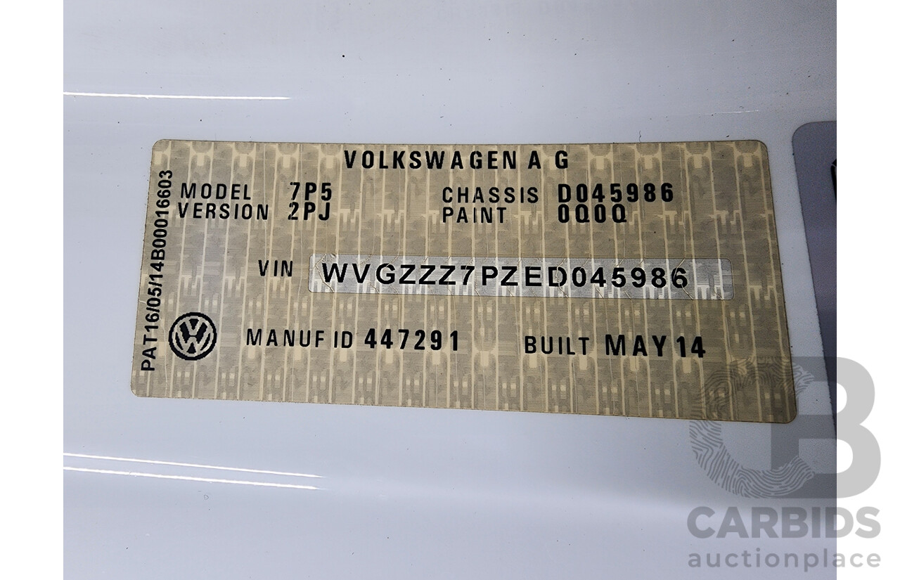 11/2014 Volkswagen Touareg V6 TDI 7P MY14 4d Wagon White 3.0L