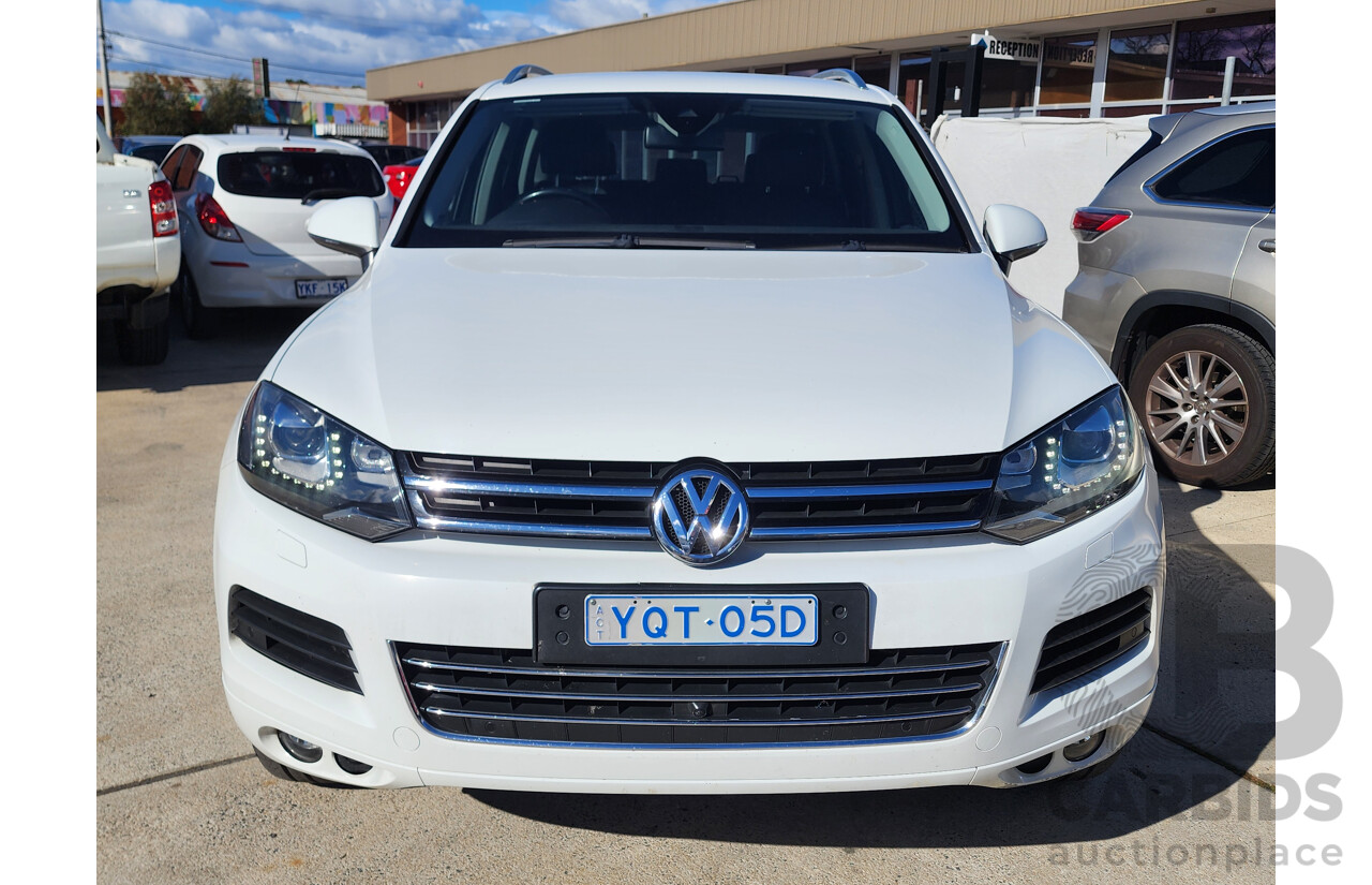 11/2014 Volkswagen Touareg V6 TDI 7P MY14 4d Wagon White 3.0L