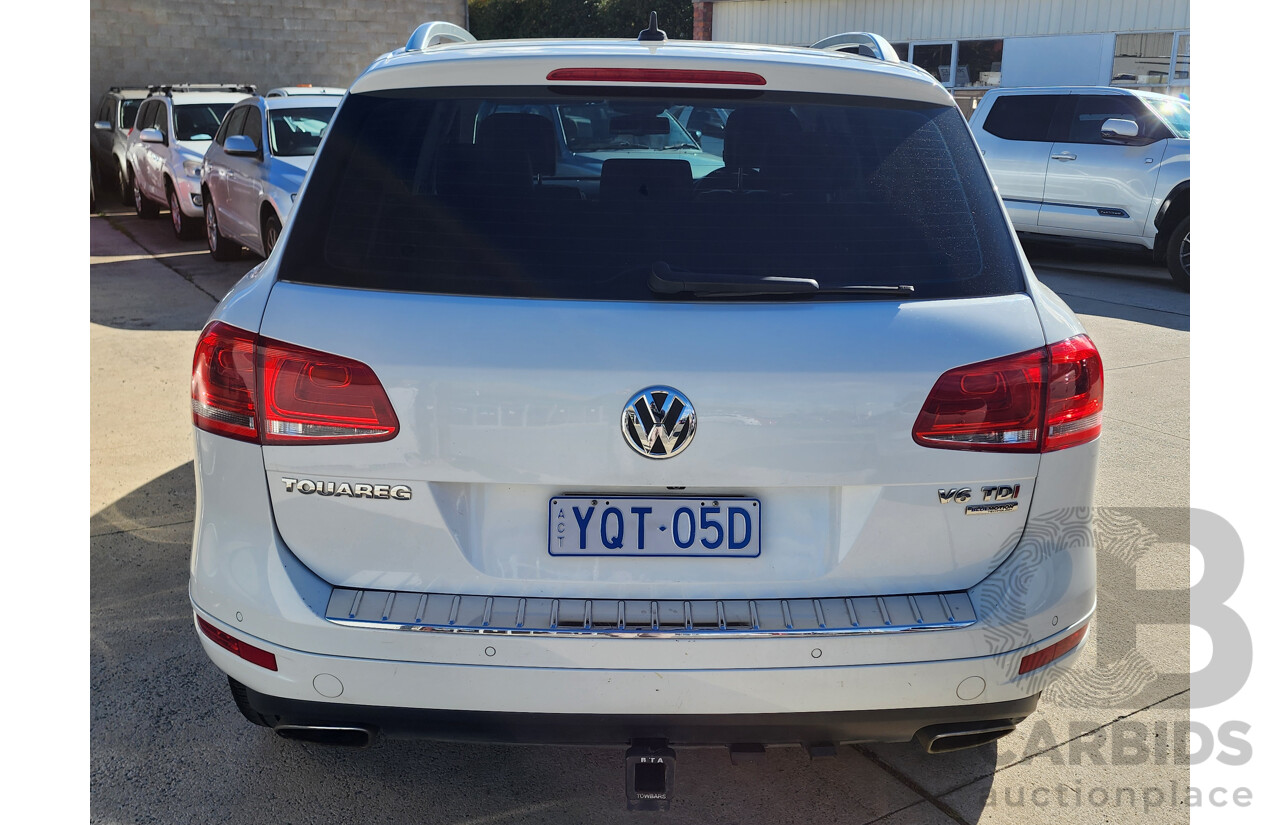 11/2014 Volkswagen Touareg V6 TDI 7P MY14 4d Wagon White 3.0L